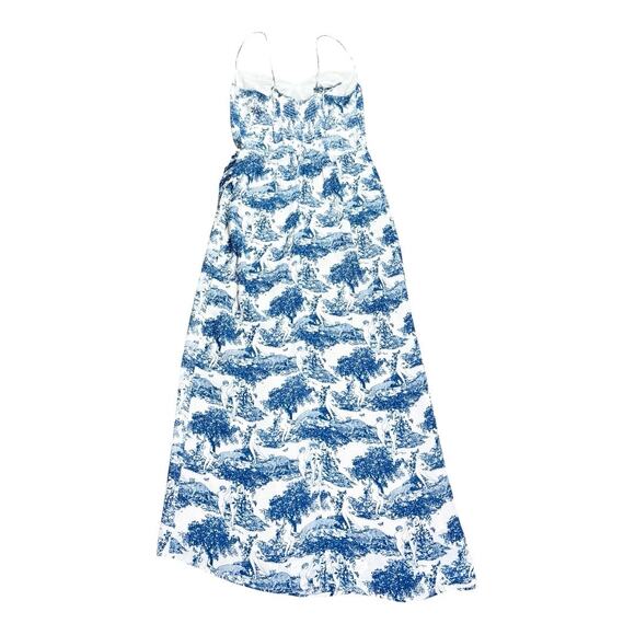 Reformation Kourtney Midi Dress In Pastoral Print Blue White Size 6 - Picture 3 of 6